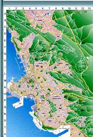 mappa di Trieste